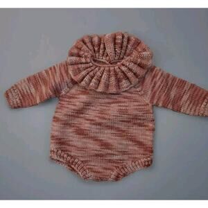 Cozy Pink Knit Bodysuit for Kids